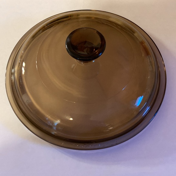 Pyrex Lid Amber V-1-C  Replacement lid - Picture 1 of 12